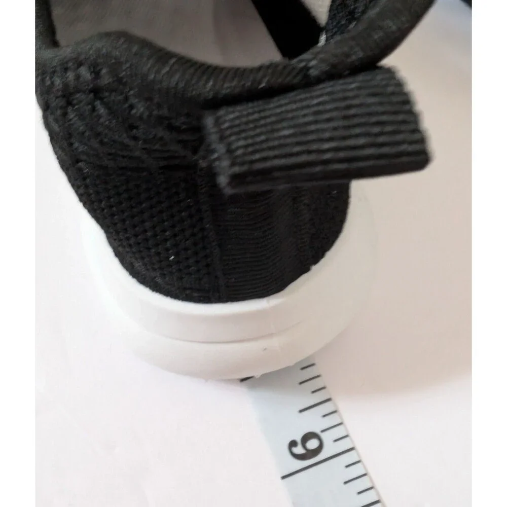 Shein Kids Black & White Gym Shoes Size 1 (32)